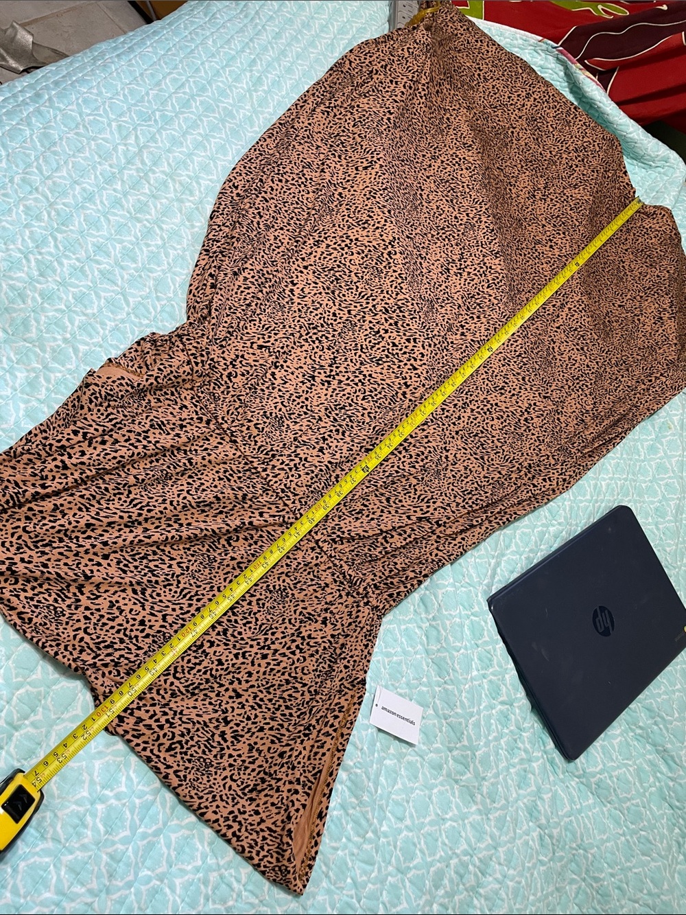 Leopard print wrapped dress from Amazon essentials - Picture 8 of 9